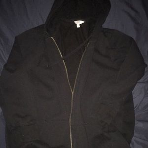 Terra & Sky Women’s XL Solid Black Jacket